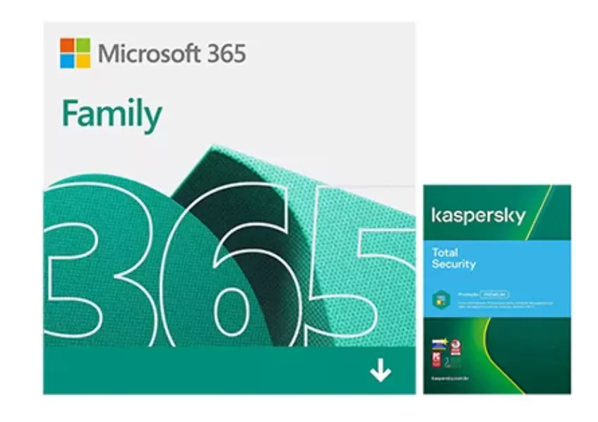 Microsoft 365 Family - 6 Usuários - 15 Meses + Kaspesky 1 Ano